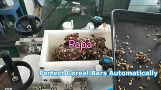 Machine de formage de barres de dattes Papa Small P320 Cereal Energy avec système de séparation de barres