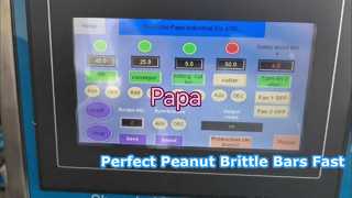 Vidéo de test de la machine de formage et de découpe de barres cassantes aux arachides Papa Small P320